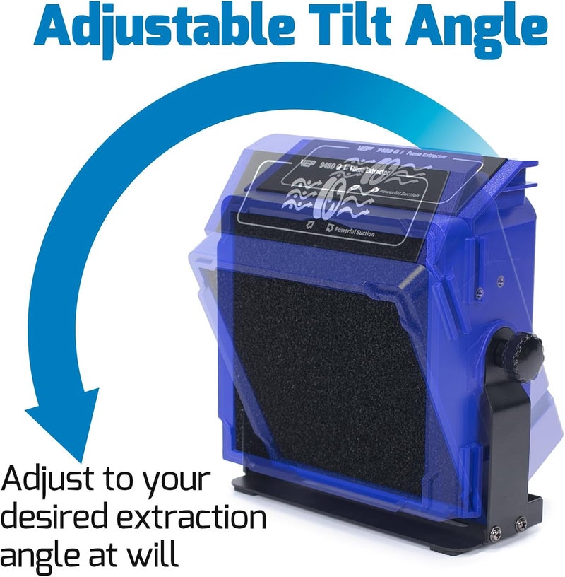 WeP 948DQ-I Fume Extractor Tool with Double Filtering, Helping Hands, Adjustable Tilt Angle, Fenders for Soldering Station, Soldering Iron with 6 Filtration Adsorbers - Image 4